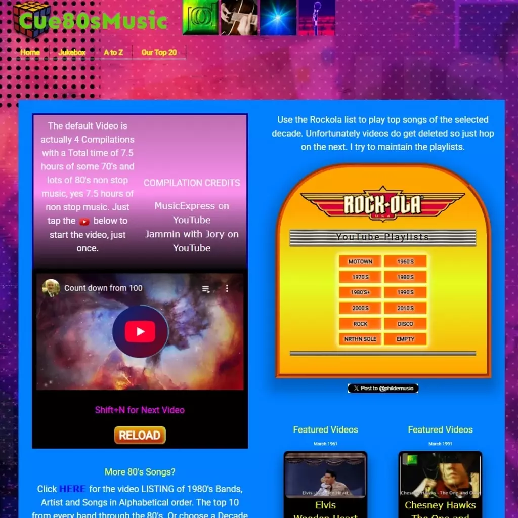 Cue80s WP image